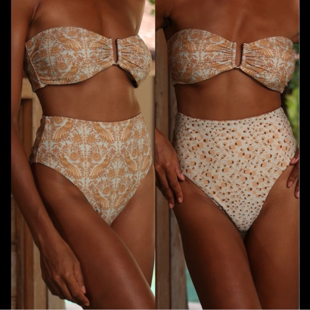 Tigerlily Ophelia Ava high waisted reversible bikini set